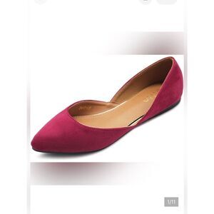 Ollio Women's Red Flats
